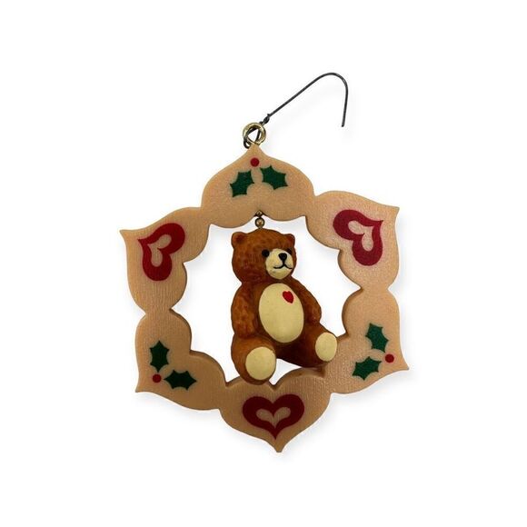 Hallmark Handcrafted Twirl-About Ornament Loving Bear 1988 QX493-4 - Picture 7 of 11
